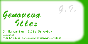 genoveva illes business card